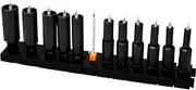 Modular 1/4" Socket Organizers | Includes 12 Modular Socket Organizers and 6 Spacers | Simple and Effective Tool For Socket Organization | Organize Your Sockets Quickly For Fast Accountability (1 Kit)
