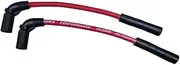 RED 10mm Thick Pair of Spark Plug Wires Fit for Harley Davidson Sportster 883 1200 with Coil Relocation 2007+