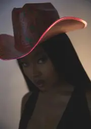 [Neon Cowboys] Floral Printed Light Up Cowboy Hat
