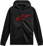 Alpinestars Ageless V3 Zip Hoodie, black-red, Size M for Men Black Red