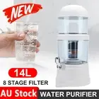 Water Purifier 8-Stages Ceramic Carbon Bench Top 14L Effective Filtration Unit