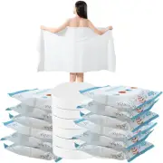 12 Packs Large Compressed Towel 56 X 28 Disposable Cotton Bath Towels Portab