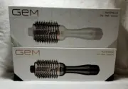 GEM BLACK & White HOT AIR BLOWOUT BRUSH DRY STYLE CERAMIC BARREL