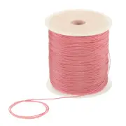 1mm Nylon Satin Cord 305 Yards Bracelet String Beading Thread, Orange Pink