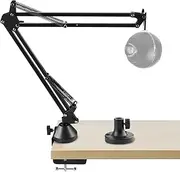 Geekria for Creators Microphone Arm Compatible with Blue Yeti, Yeti X, Yeti Pro, Snowball ICE, G Yeti GX, Mic Boom Arm with Table Flange Mount Adapter, Suspension Stand, Desk Mount Holder
