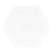 4" Acrylic Hexagon Quilting Template for DIY Quilting Sewing Crafts