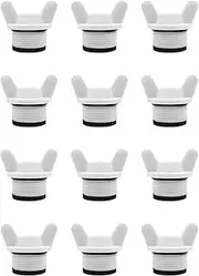 Sarini 12 Pack Threaded Adapters - 3/4 Inch Male Pipe Adapters. With Double Washer. For Washing Machines, Dishwashers, Taps, and Plumbing.