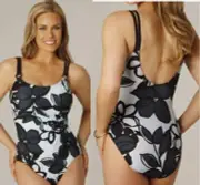 * MIRACLESUIT LISA JANE SLATE MIRACLE SWIM SUIT BATHING SWIMMING COSTUME U/W *