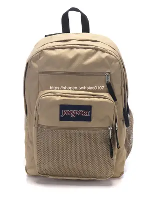 Jansport big student  15.6寸 網狀 卡其 /無網電腦後背包