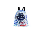 Biwiti Kids Cute Waterproof Cartoon Beach Backpack Dry Wet Drawstring Swimming Bag Gym Storage Bag -Blue