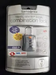 NEW Samsonite Travel Sentry 3-Dial Combination Lock TSA Approved Factory Sealed