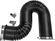 Coolerguys Thermal Plastic Duct with End Caps for Electronics and Crypto Mining (80mm Fan/3" 5-24")