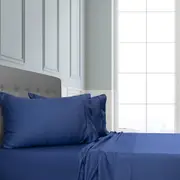 Ardor Cotton Sheet Set - Blue - Queen