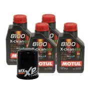 4L Motul 8100 X-CLEAN EFE 5W30 Wix XP Filter Motor Oil Change Kit API SN (for: Honda)