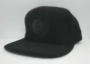 MITCHELL & NESS NBA BROOKLYN NETS (BLACK BLACKOUT) SNAPBACK CAP BRAND NEW!!
