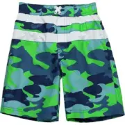 Xtreme Boys Toddler 3T Board Shorts Mesh Lined Swim Trunks Blue Green White