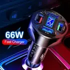 4-Ports 3.1A USB Car Cigarette Charger Lighter Digital LED Voltmeter Accessories
