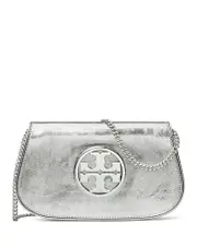 Tory Burch Reva Metallic Clutch