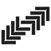 8pcs Positioning Squares Right Angle Clamps 100x100mm 90° Corner Clamp, Black
