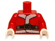 LEGO - Minifig, Torso Santa Jacket with Fur and Black Belt Pattern - Red