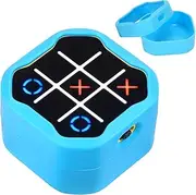 MGZNMTY Silicone Case Compatible with Giiker Tic Tac Toe Bolt Electronic Game, 3-in-1 Handheld Puzzle Game Console Toys Skin for Kids (Only Case) (Blue)