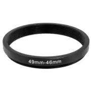 Camera 49mm Lens to 46mm Accessory Step Down Adapter Ring 49mm-46mm
