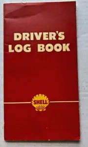 Shell Australia Driver's Log Book 1960's - approx 32 pages 180mm x 98mm