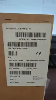 P26419-001 HPE 3.84TB NVMex4 P22267-003 SSD 3.84TB NVME U.3 DS SEALED