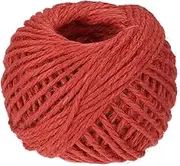 uxcell 164 Feet 2.5mm Garden Twine, Jute Rope String for Crafts, Gift Wrapping, Packing, Gardening and Wedding Decor, Red