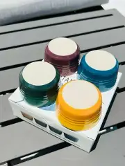 Le Creuset Botanique Set of 4 Mini Ramekins Collection w/ Original Box 3.5oz ea