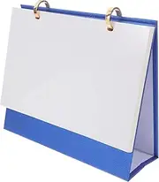 OHPHCALL Blank Flip Desk Calendar with Binder Clip Undated Sublimation Calendar for Easy Organization Office School Home Memo Pad for Daily Planner
