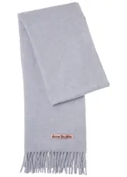 Acne Studios Canada Wool Scarf - Light Blue One Size