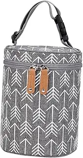 ULDIGI Thermal Bag for Baby Bottles Portable Bottle Cooler Insulated Bottle Pouch Side Zipper Machine Washable