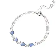 [LAXTO] Bracelets,Bracelet Jewellery,Anklet String Charm,Sacred Bracelet Peach Bracelet Beach Decoration Caring Luminous Fashionable Heart Foot Glow Anklet Ring 13