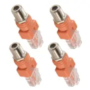 Coaxial to Ethernet Adapter, 4 Pack Coax F Female to RJ45 Male Converter3520
