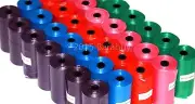 1020 Color DOG PET WASTE POOP BAGS 51 REFILL ROLLS with Core PLUS DISPENSER FREE