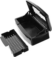 AUTSUPPL Manicure Nail Art Sterilizer Tray Nail Clipper Storage Box Organizer with Automatic Lifting Lid Fast Cleaning Durable Design for Efficient Tool