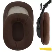 Geekria Velour Ear Pads for Sony MDR-7506 Headphones (Brown)