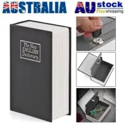 Dictionary-Shaped Money Box Hidden Secret Security Lock-up Piggy Bank with Keys