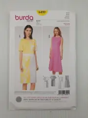 Burda Sewing Pattern 6499 Women's Dress Pattern Size US 8-20 EUR 34-46 NEW