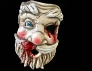 Lord Grimley Psycho Santa Halloween Mask Horror Christmas Cosplay Holiday Kris