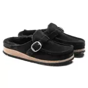 Birkenstock ~ EU41 ~ Excellent Buckley Shearling Clogs ~ Black ~ NEW in BOX