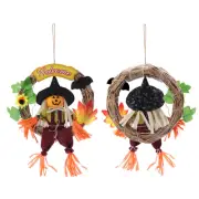 2 Pcs Fall Decorations for Home Halloween KTV Bar Ornament Door Hanging Pendant