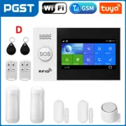 Tuya Smart Alarm System 4.3 Inch Screen WIFI GSM Burglar Home Security with PIR