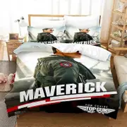 f1199 Bed Sheets TV Top Gun Maverick Bedding Set,Duvet Cover Comforter Bed Set Quilt Cover Pillowcase,King Queen Twin Size Boys Girls AdultsBed Sheet