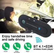 Hands Free Wireless Bluetooth 4.1 EDR Sun Visor Car Kit Speakerphone Speaker