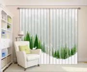 3D Snow tree 35 Blockout Photo Curtain Printing Curtains Drapes Fabric Window AU