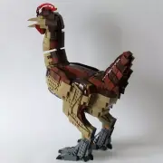 MOC-39906 Life-size Chicken Model with Moving Legs, Wings and Neck 1263 Pieces
