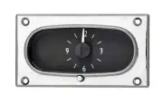 Dakota Digital 58 Chevy Impala Black Clock w/White LED For VHXVLC-58C-IMP-K-W (for: Chevrolet)