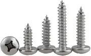 Tapping Screws, 304 Stainless Steel Pan Head Self-Tapping Screws Electronic Small Screw M1-M8(8mm,M1 (1000Pcs))